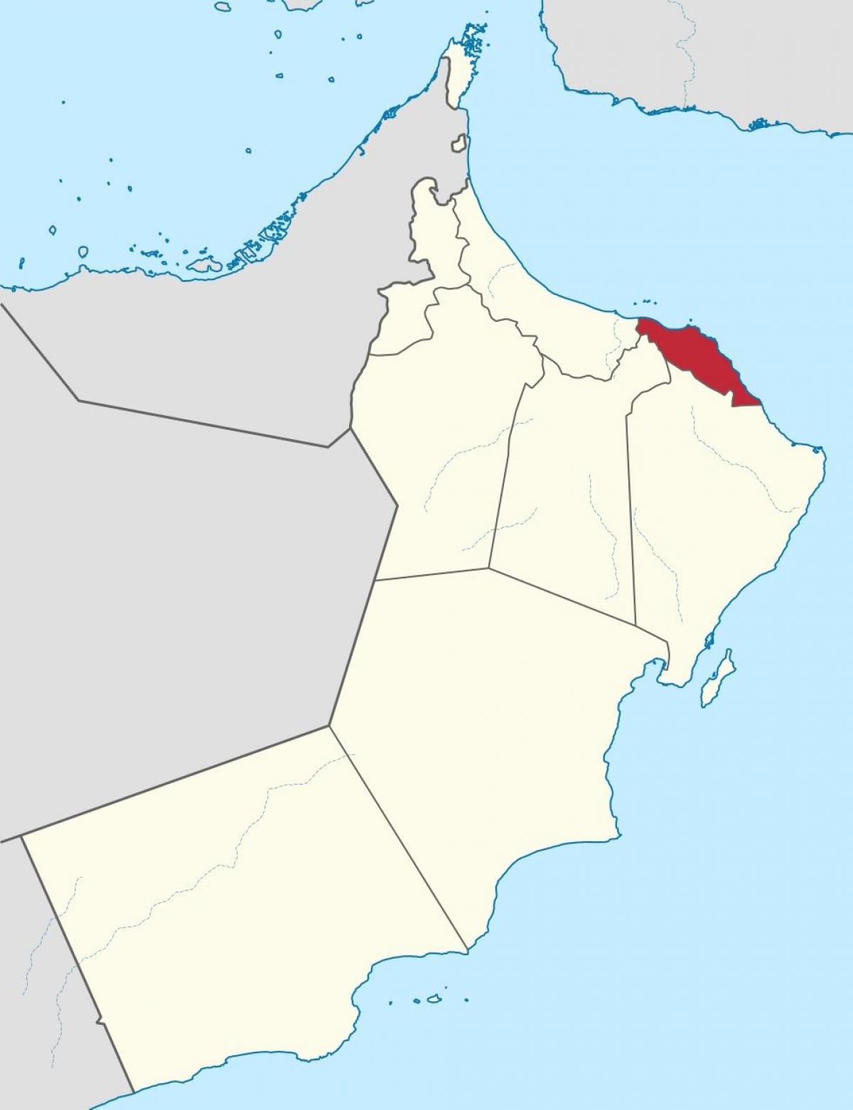 moscatel Omán en mapa