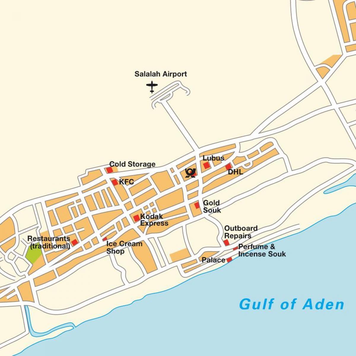mapa de salalah Omán