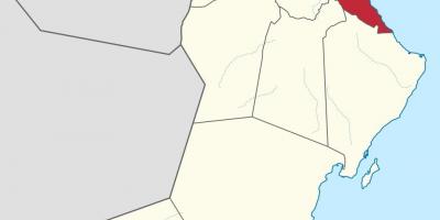 Moscatel Omán en mapa