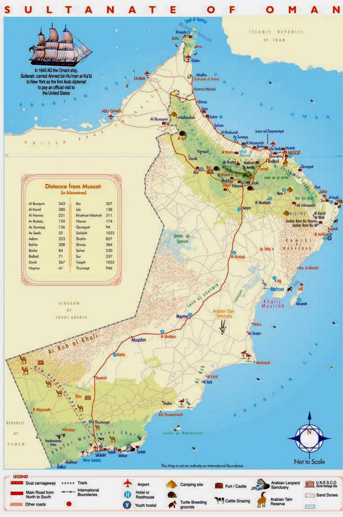 Omán mapa detallado